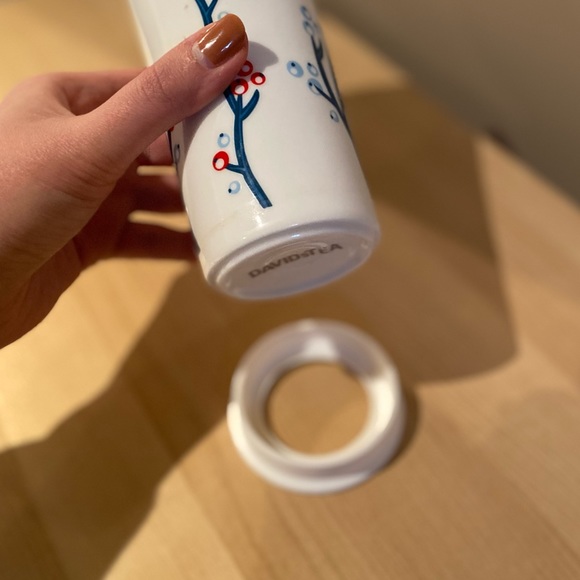 David’s Tea Ceramic 10 oz Thermos Tumbler with Infuser - Picture 9 of 9